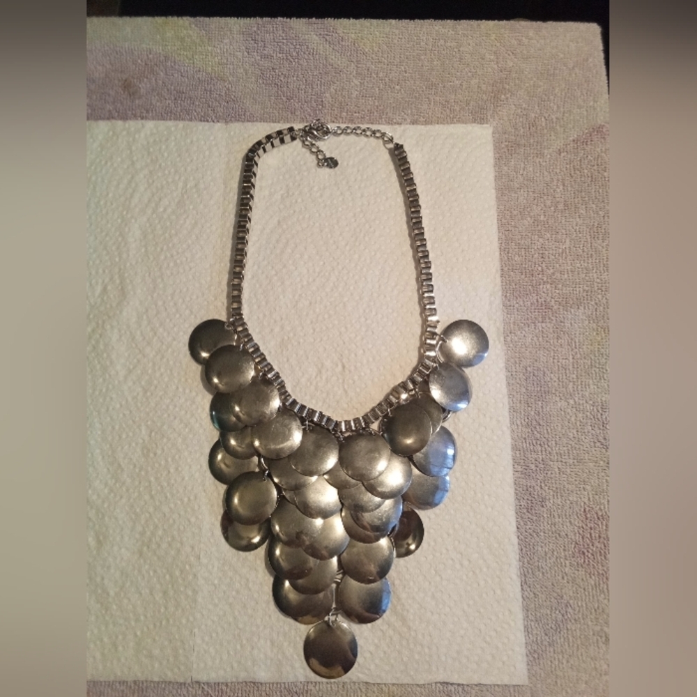 Napier Silver Sculptural Necklace